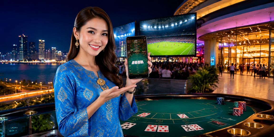 Suasana pertaruhan bola sepak di Johor dengan pakaian tradisional baju kurung Malaysia